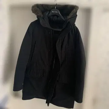 블랙 다운 자켓 퍼 후드 유니클로 M 사이즈 새상품급