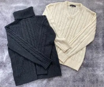 니트 묶음 판매 터틀넥 V넥