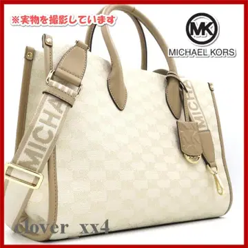 [ 새상품급 A4 사이즈 ] 마이클코어스 숄더백 미레라 골드 올 패턴