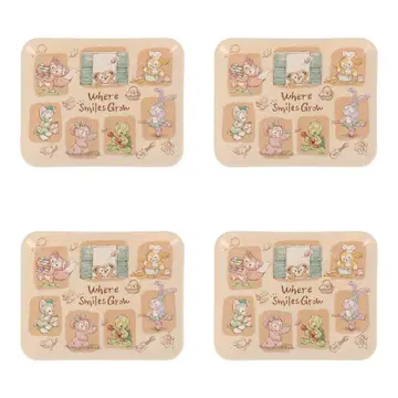 더피&프렌즈 웨어 스마일즈 글로우 수베니어 플레이트 4장 세트