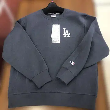 LA 다저스 로고 크루넥 속기모 트레이닝복 차콜 M 사이즈