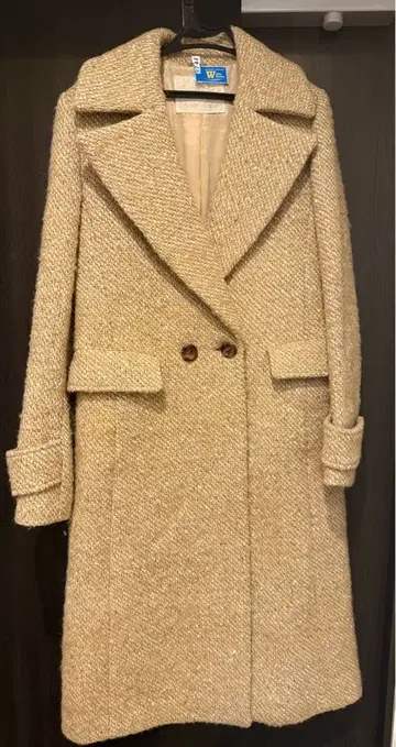 grace class 트위드 롱 체스터 코트