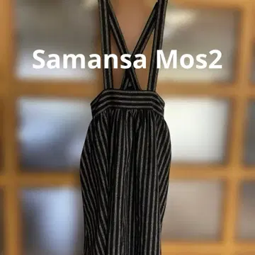 Samansa Mos2 사만사 모스모스 점퍼 스커트 스트라이프