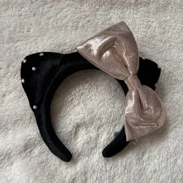 USJ 유니버셜 머리띠 헬로키티 벨로아 펄 블랙