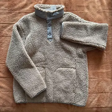 UNIQLO 플리스 오버사이즈 풀오버 베이지 콜라보