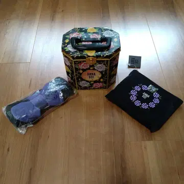 안나수이 ANNA SUI 캔 코스메틱 캔 에코백 헤어밴드 백