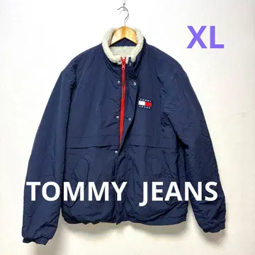 TOMMY JEANS 보아 자켓 리버서블 블루종