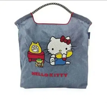 택 포함 미사용 새상품 데님 헬로키티 M 사이즈 공 체인