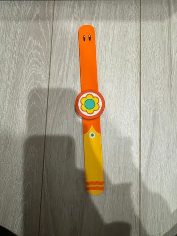 파워업 밴드 오렌지 꽃무늬 USJ