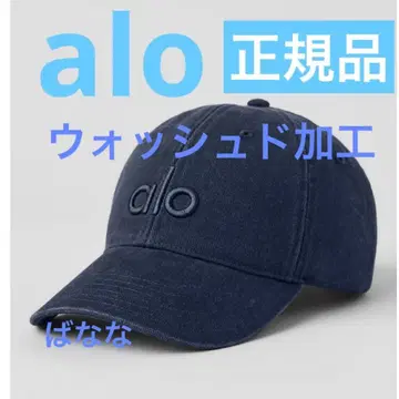 alo YOGA 캡 워시드 네이비 야구 모자