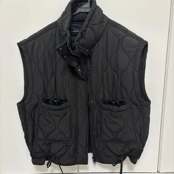 ZARA 블랙 퀼팅 베스트 L
