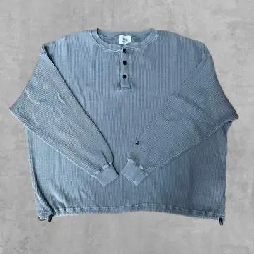 WETTEMPT / HENRY NECK WAFFLE LONG TEE