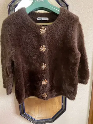 ZARA 샤기 가디건