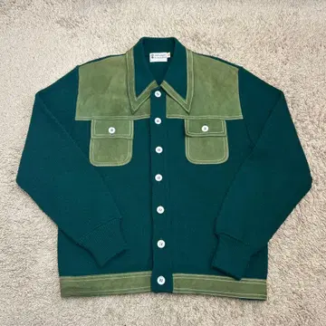 70s 빅 옷깃 가디건 M