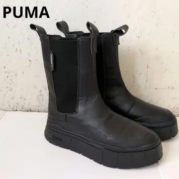 [ 새상품급 ] K5 PUMA 사이드 고어 부츠 24.5cm 블랙 심플