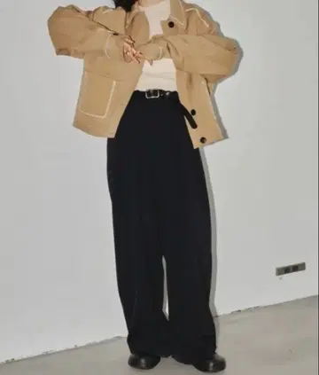 투데이풀 더블 턱 트라우저 팬츠