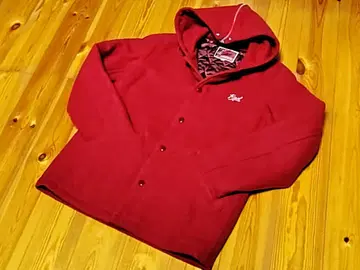 RADIALL 라디얼 울 바시티 자켓 M 38 빨간색 후드 파라오