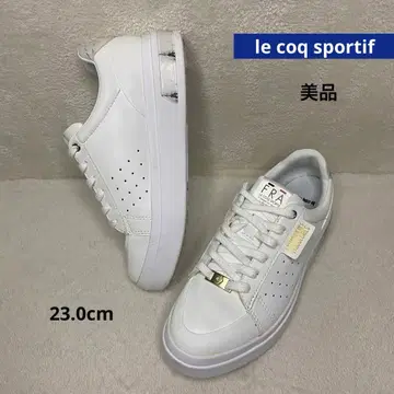르꼬끄 le coq sportif 스니커즈 화이트 새상품급 23cm