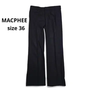 [ MACPHEE ] 맥피 팬츠 슬랙스 스트라이프 블랙