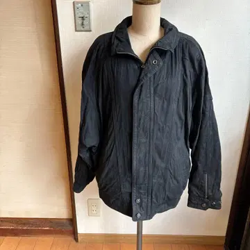 L 사이즈 블랙 가죽 점퍼