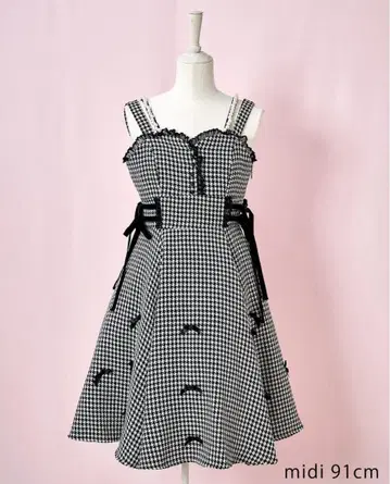 mellfy memory 체크 앤 리본 왈츠 원피스