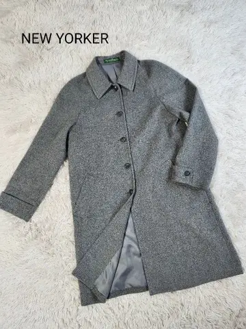 뉴요커 롱 코트 캐시미어 50% 울 50%