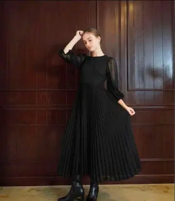 Acka dot pleats 원피스 size2