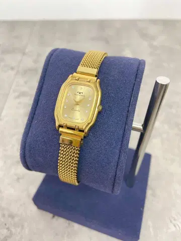 +TECHNOS 쿼츠 손목시계 골드