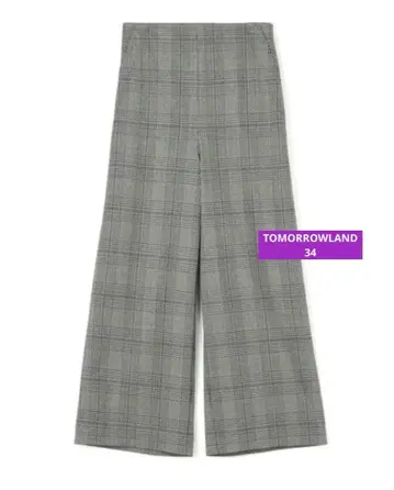 [ TOMORROWLAND ] 울 스트레치 와이드 크롭 팬츠 34