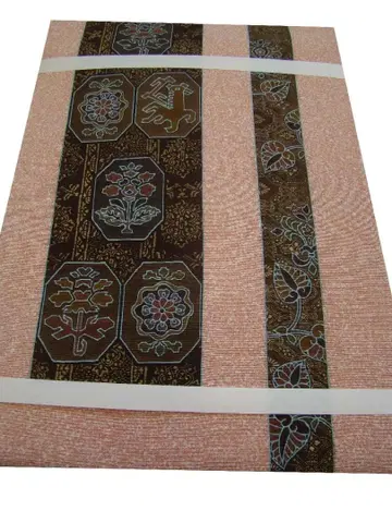 츠무기 코몬용 시오제 나고야 오비 순수 실크 미사용 Ns1699