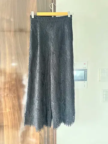 레이스 팬츠 블랙
