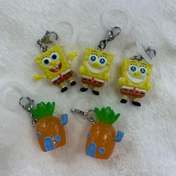 스펀지밥 메지루시 액세서리 가챠 파인