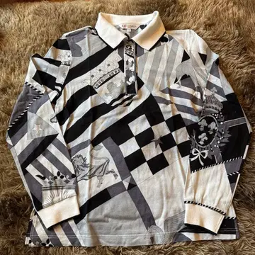 LEONARDSPORT 골프 긴팔 피케 셔츠 40 사이즈