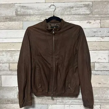 BEAUTY & YOUTH 브라운 가죽 아우터 M 사이즈