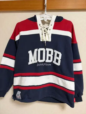 MOBB 후드 부착 후드티 L사이즈 새상품급 네이비