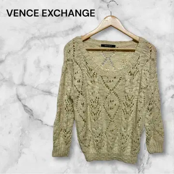 반스 체인지 레이스 편직 긴팔 스웨터 니트 비침 M 사이즈