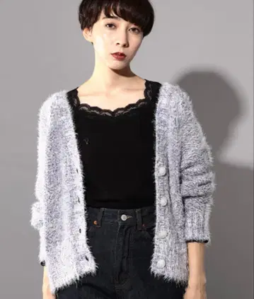 PAGEBOY | MIX 샤기 V 가디건