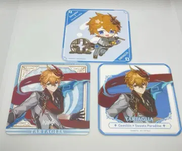 원신 스이파라 콜라보 원신 야키 타르탈리아 코스터 3개