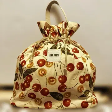 [ PINK HOUSE ] 핑크하우스 체리 패턴 복조리 핸드백