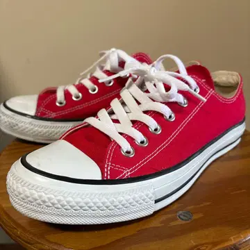 ALL STAR 레드 캔버스 스니커즈