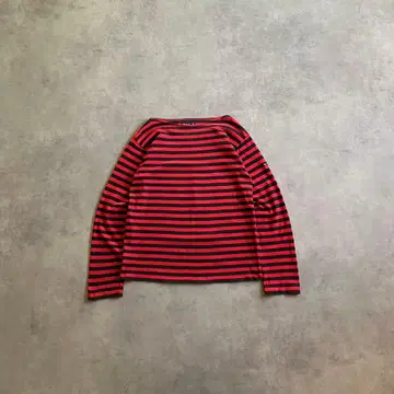 00s agnes b. 아네스베 보더 티셔츠 롱티 빨검