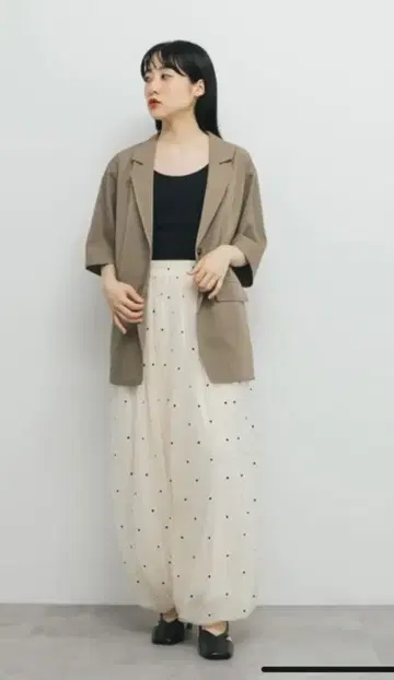 KBF 플로키 도트 튤 벌룬 팬츠