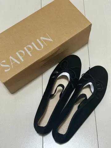 SAPPUN 블랙 발레 슈즈