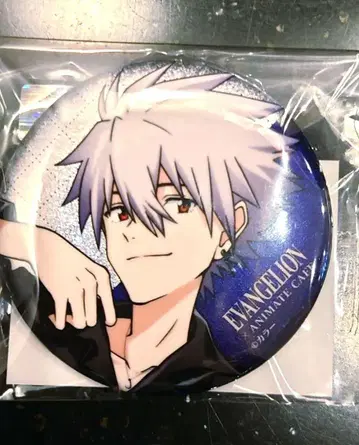 애니메이트 카페 나기사 카오루 캔뱃지 에반게리온 캔뱃지