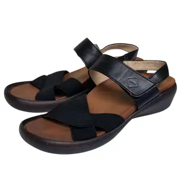 레게타카누 여성용 블랙 샌들 인솔 약 24cm