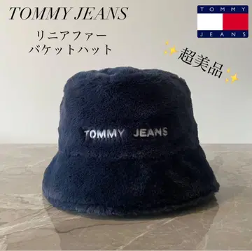 컨디션 최상 TOMMY JEANS 리니어 퍼 버킷 햇