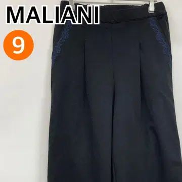 MALIANI 팬츠 와이드 팬츠 캐주얼 블랙 9 [ CB511 ]