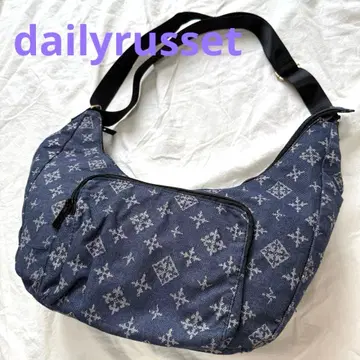 새상품급 데일리 러셋 올 패턴 데님 숄더백