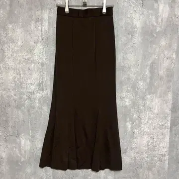 fifth 머메이드 롱 스커트 허리밴딩 고급 심플