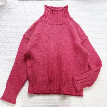 빔즈 니트 에드워드 오프 터틀넥 풀오버 울 알파카